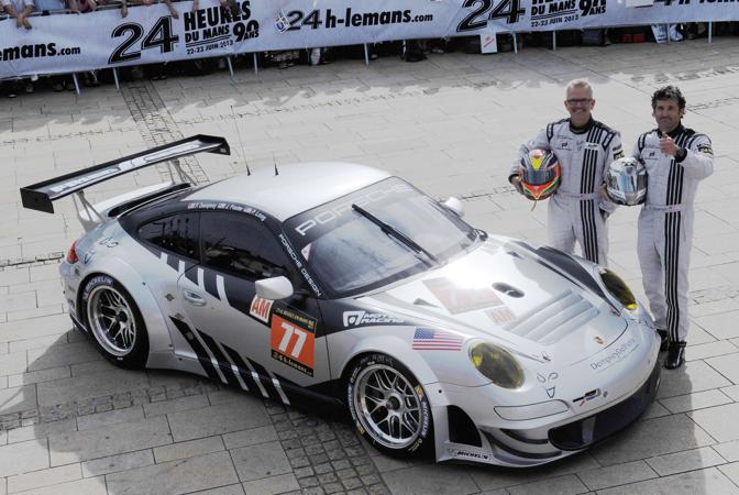 La Porsche 911GT3 dell'attore americando Patrick Dempsey (con Joe Foster)
